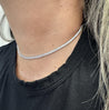 7.5 Carat Round Diamond Adjustable Choker Tennis Necklace 16-18"