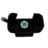 7.60 Carat Colombian Emerald GRS Certified Cushion Cut Minor Oil Diamond Ring