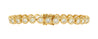 7.8-10 Carat Natural Diamond Bezel Set 18K Gold Tennis Bracelet 7"