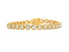 7.8-10 Carat Natural Diamond Bezel Set 18K Gold Tennis Bracelet 7"-Bracelet-ASSAY