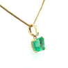 8 Carat Colombian Emerald Solitaire Pendant Necklace in 14k Gold-Necklaces-ASSAY