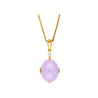 86.44 Carat Purple Jadeite Jade and Diamond Gold Necklace and Earrings Set