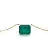 8.67 Carat VIVID Green Colombian Emerald Solitaire Pendant Necklace in 18K Gold-ASSAY