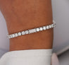 9-6 Carat Round & Emerald Cut Center Lab Diamond Tennis Bracelet in 18K