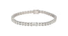 9-5 Carat Round & Emerald Cut Center Lab Diamond Tennis Bracelet in 18K