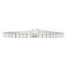 9-6 Carat Round & Emerald Cut Center Lab Diamond Tennis Bracelet in 18K