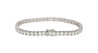 9-6 Carat Round & Emerald Cut Center Lab Diamond Tennis Bracelet in 18K