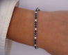 9 Carat Natural Blue Sapphire and Diamond Tennis Bracelet in 18K White Gold | 7 Inch 3MM-Bracelet-ASSAY