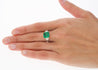 AGL Cert. 2.44 Carat No Oil Colombian Emerald & Trapezoid Diamond Ring