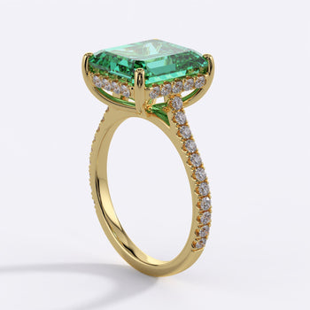 AGL Cert. 4.45 Carat Vivid Green Colombian Emerald Ring in 18K Gold – Assay Jewelers
