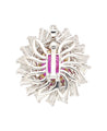 AGL Certified 9.55 Carat No Heat Burma Pink Sapphire Detachable Ring To Pendant