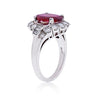 Antique 2.52 Carat No Heat Ruby Ring - J.E. Caldwell & Co. Signed - ASSAY