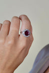 Antique 2.52 Carat No Heat Ruby & Diamond Ring Platinum | J.E. Caldwell & Co. Signed-Rings-ASSAY