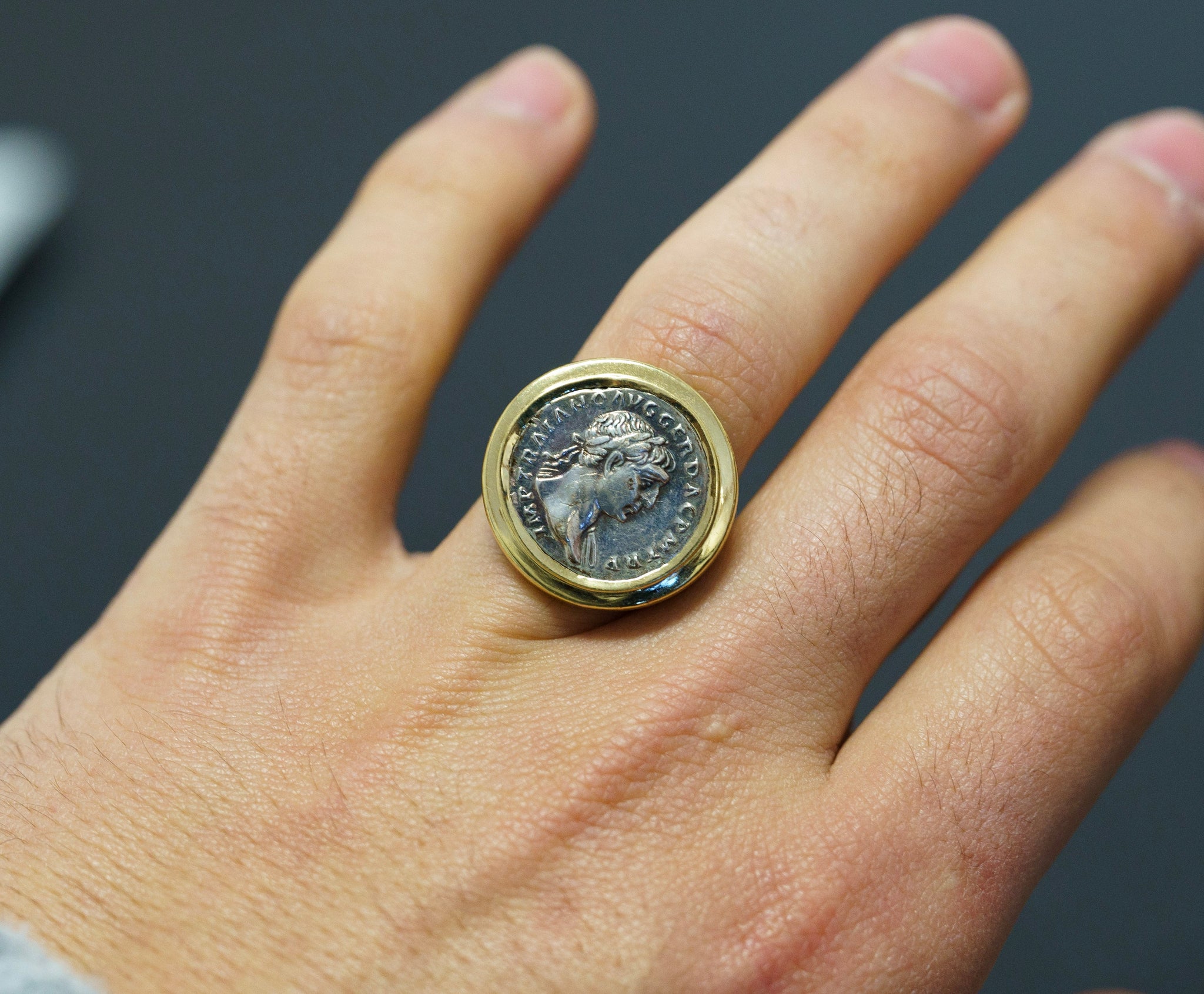 Roman Republic Coin Ring* — 33 Jewels at El Paseo