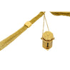 Art Deco Gold Mesh Makeup Purse with Mirror & Rouge Lipstick Holder