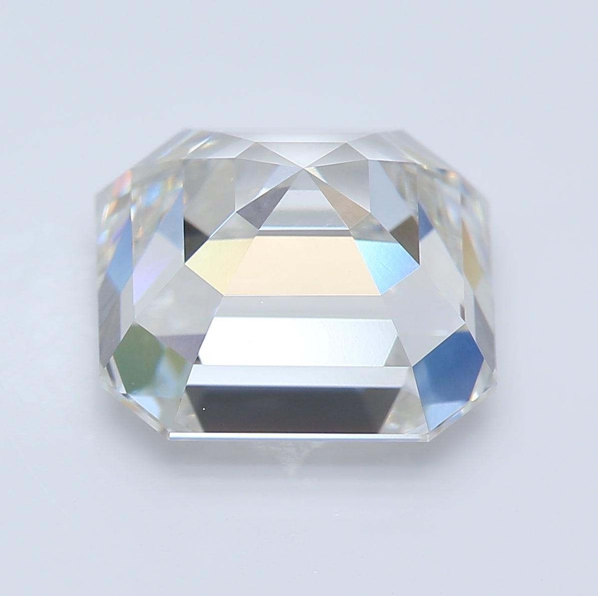 As Grown 4.01 Carat, Asscher Cut, H Color, VVS2 Clarity Lab Grown Loose Diamond CVD | IGI Certified