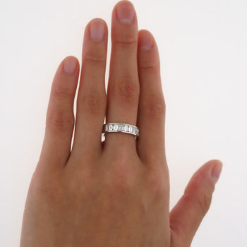 Assay Channel Emerald Cut Diamond Eternity Band Ring 14K White Gold – Assay Jewelers