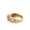 Bezel Set Blue Sapphire and Diamond Ring in 18k Yellow Gold-Assay Jewelers-ASSAY