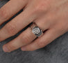 Bezel Set Solitaire 3 Carat Octagon CVD Lab Grown Diamond Mens Ring In Platinum