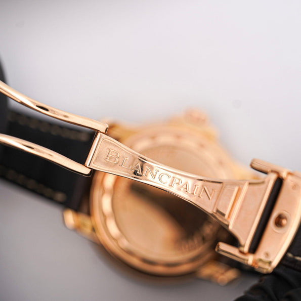 Blancpain Fifty Fathoms Trilogy 18K Rose Gold Ltd Ed 51/100 Ref 2200-3630 Watch