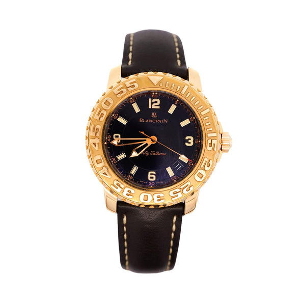 Blancpain Fifty Fathoms Trilogy 18K Rose Gold Ltd Ed 51/100 Ref 2200-3630 Watch