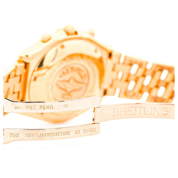 Breitling 18K Yellow Gold Chronomat Black Dial 1884 Ref. K13050.1 w/ Box & Papers – Assay Jewelers
