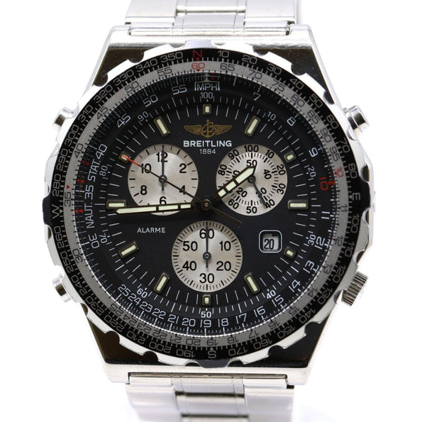 Breitling Jupiter Pilot A59028 Stainless Steel Black Dial Quartz Watch