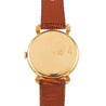 Bucherer 33mm Manual Wind 18K Gold On Leather Watch Ref 50030