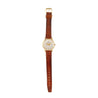 Bucherer 33mm Manual Wind 18K Gold On Leather Watch Ref 50030