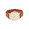 Bucherer 33mm Manual Wind 18K Gold On Leather Watch Ref 50030
