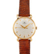 Bucherer 33mm Manual Wind 18K Gold On Leather Watch Ref 50030