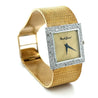 Bueche Girod Mens Square Watch in 18k gold & Diamond Bezel-Watch-ASSAY