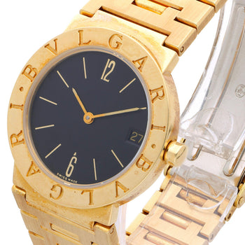 Bvlgari BB30 GD Black Dial 30mm 18K Gold Quartz Watch Box/Papers – Assay Jewelers