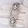 Bvlgari Trika Diamond 18K White Gold Integral Bracelet Square Watch Full Set
