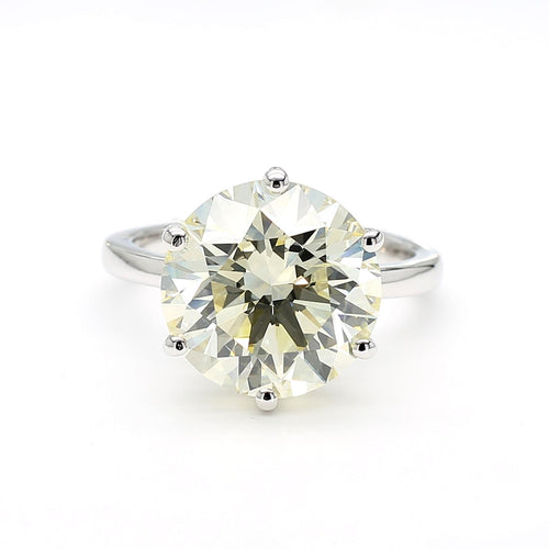VS2 Round Diamond 14K White Gold Solitaire Engagement