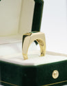 Carat Emerald-Cut Emerald Men&#39;s Ring in 18K Gold