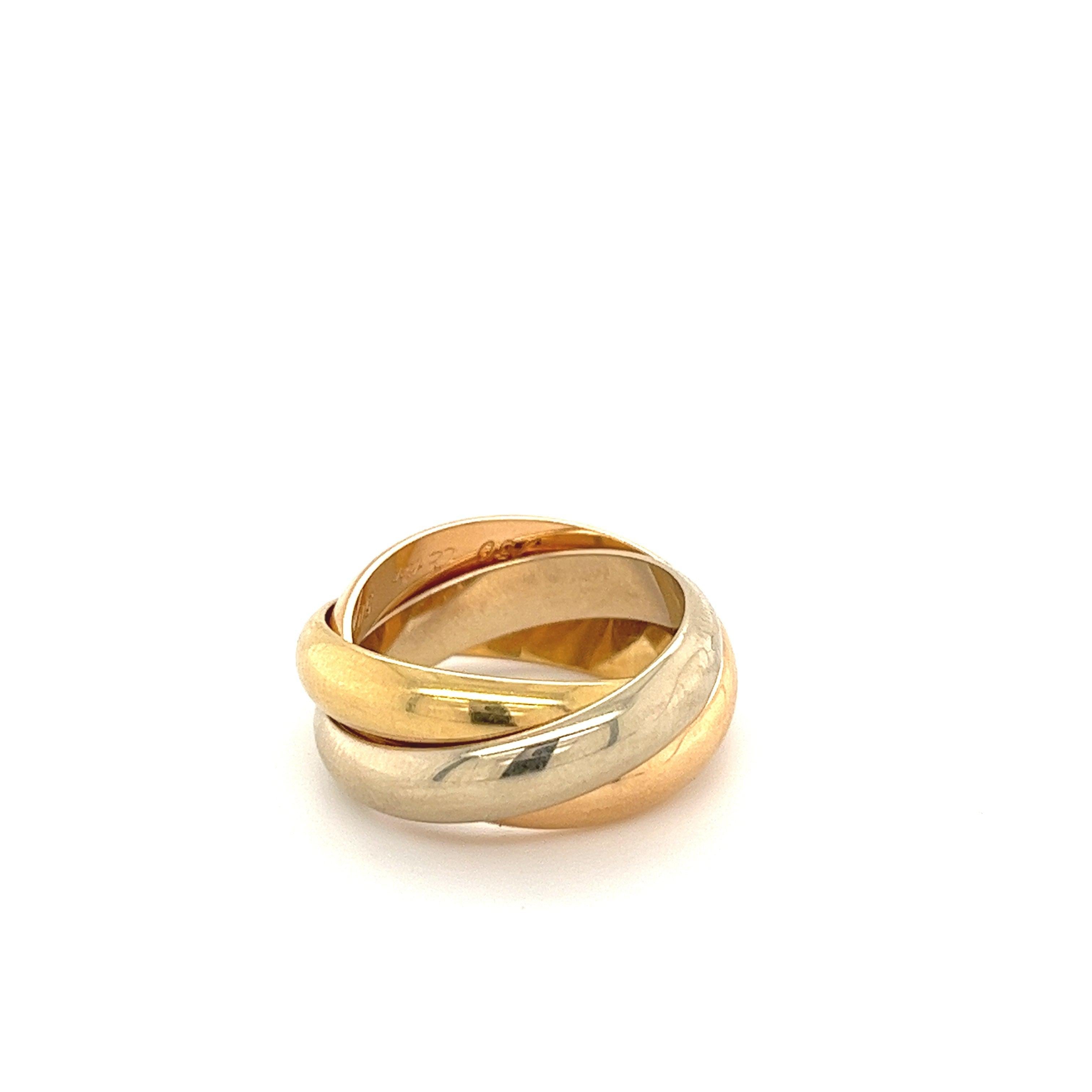 Cartier 3 Band Trinity Ring in 18K Solid Gold-Gold Ring-ASSAY