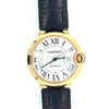 Cartier Ballon Bleu 36mm Automatic Watch Ref. 3003 in 18K Gold With Leather Strap | Full Set With Box & Papers