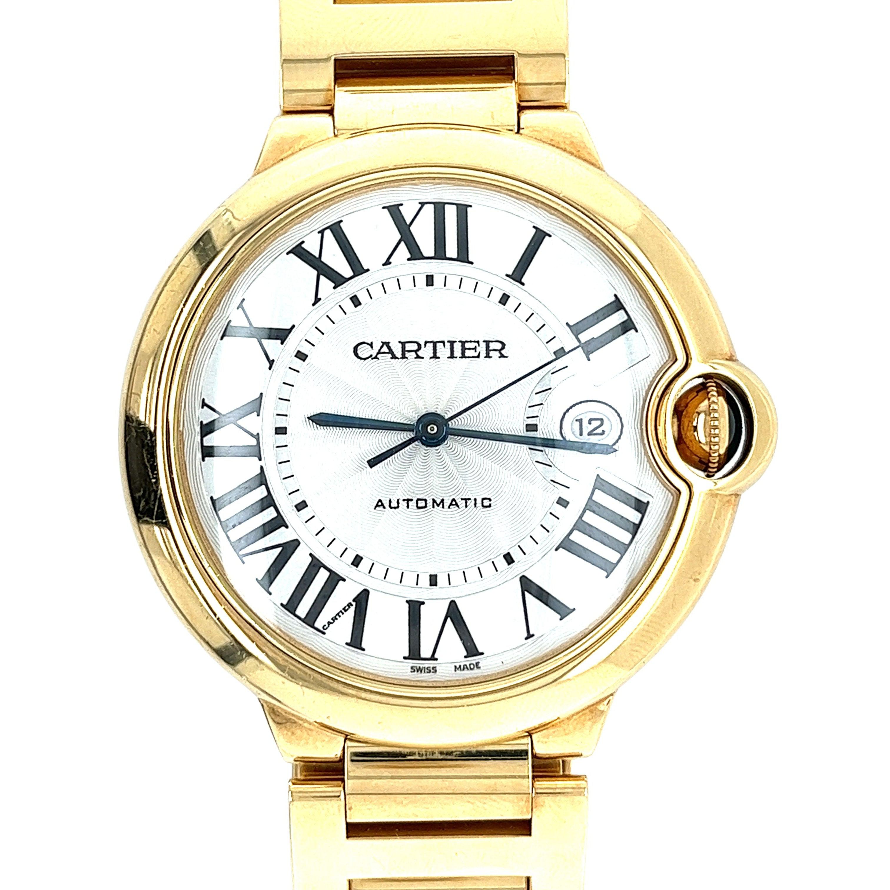 Cartier Ballon Bleu Jumbo Large 42mm Mens Watch in 18K Gold Ref. 2998 With Box & Papers-Watches-ASSAY