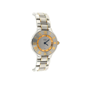 Cartier Must De 21 Ref. 1340 Two Tone 28mm Watch – Assay Jewelers