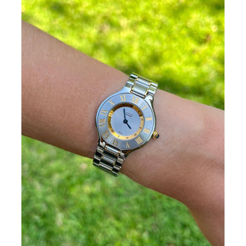 Cartier Must De 21 Ref. 1340 Two Tone 28mm Watch – Assay Jewelers