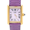 Cartier Must de Cartier Tank 2415 Japan Limited Purple Checkerboard Dial Watch