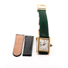 Cartier Must de Tank ref. 2415 Watch On Green/Black Leather With Box & Papers