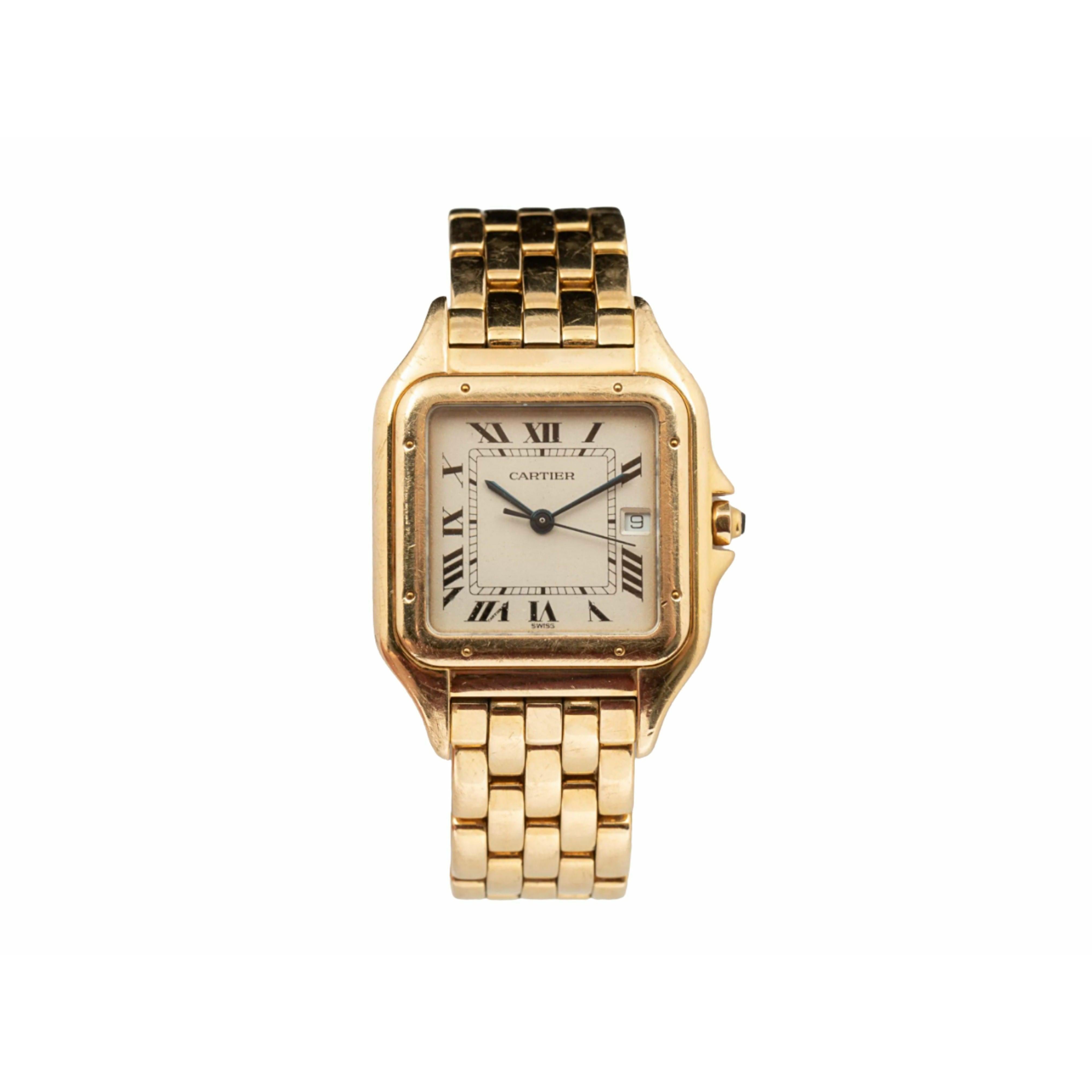 Cartier Panthere Ladies 27mm Large Size Watch in 18K Yellow Gold Model 887968-Watches-ASSAY