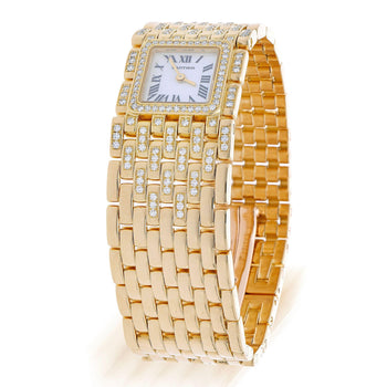 Cartier Panthère Ruban WG3009TA Factory Diamond 18K Gold Full Set Watch – Assay Jewelers