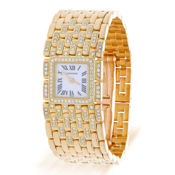 Cartier Panthère Ruban WG3009TA Factory Diamond 18K Gold Full Set Watch – Assay Jewelers