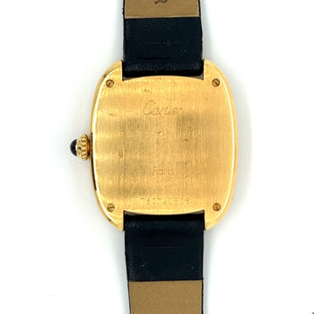 Cartier Paris Gondole 18K Gold Diamond Bezel White Dial Manual Wind Watch – Assay Jewelers