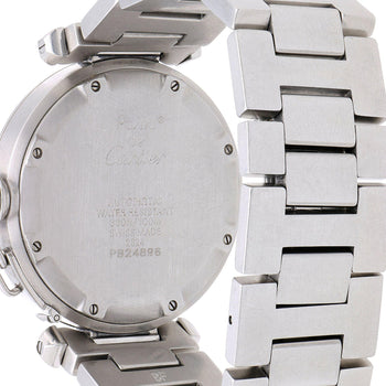 Cartier Pasha C W31015M7 35mm White Dial Steel Automatic Watch Full Set – Assay Jewelers