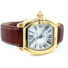 Cartier Roadster Ref. 2524 Men's Tonneau Large Size 18K Gold Watch in Leather with Box and Papers-Watches-ASSAY