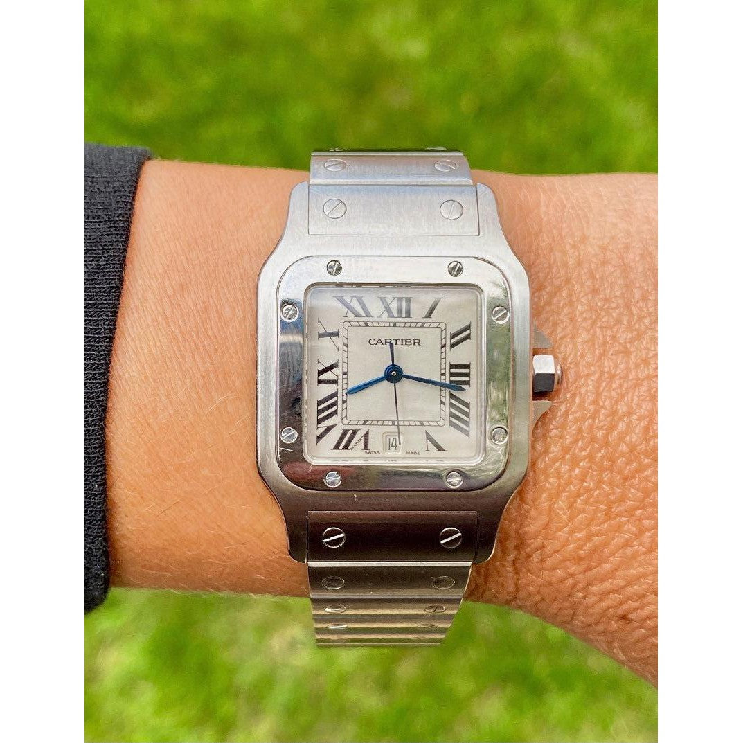 Cartier Santos Galbee 32mm Dial stainless steel watch-watch-ASSAY